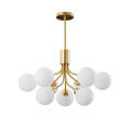 Modern Opal Glass Ball Ceiling Chandelier For Home